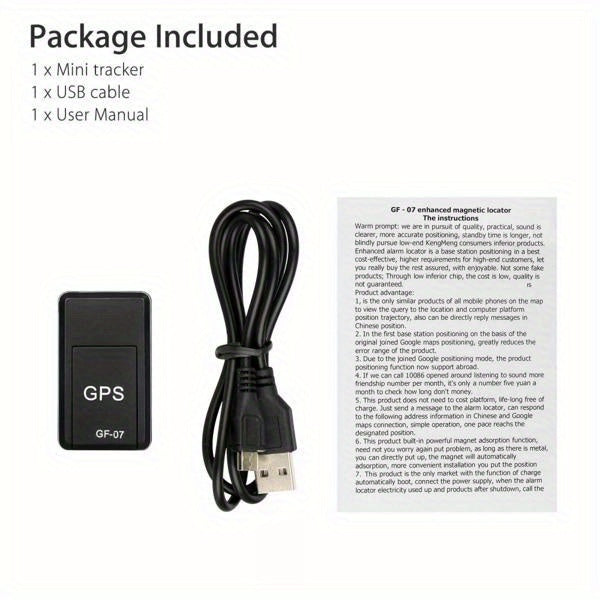 Mini GF07 Magnetic Real Time GPS Car Locator Tracker GSM/GPRS Tracking Device