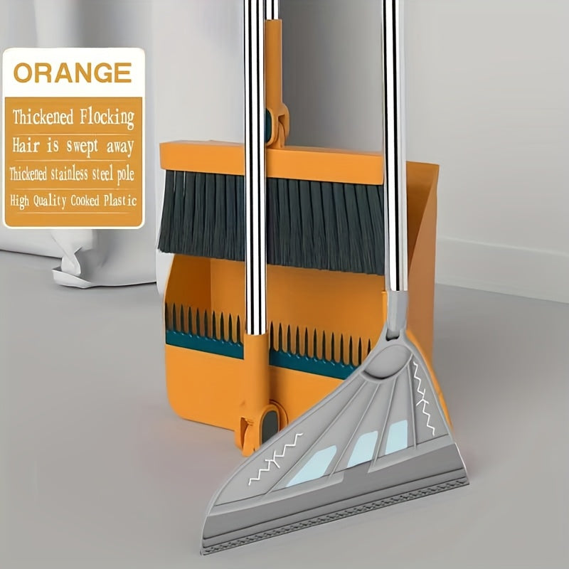 1 Set Of 3-in-1 Upgraded Broom And Dustpan, Magic Broom Set With 180° Rotation, Easy-to-clean Supplies And Cleaning Tools