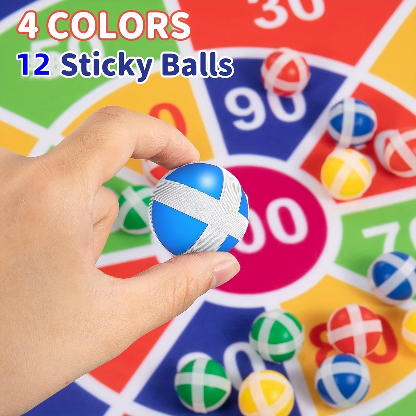 29" Large Dart Board For Kids, Kids Dart Board With Sticky Balls, Boys Toys, Indoor/SportOutdoor Fun Party Play Game Toys, Birthday Gifts For 3 4 5 6 7 8 9 10 11 12 Year OldBoys Girls