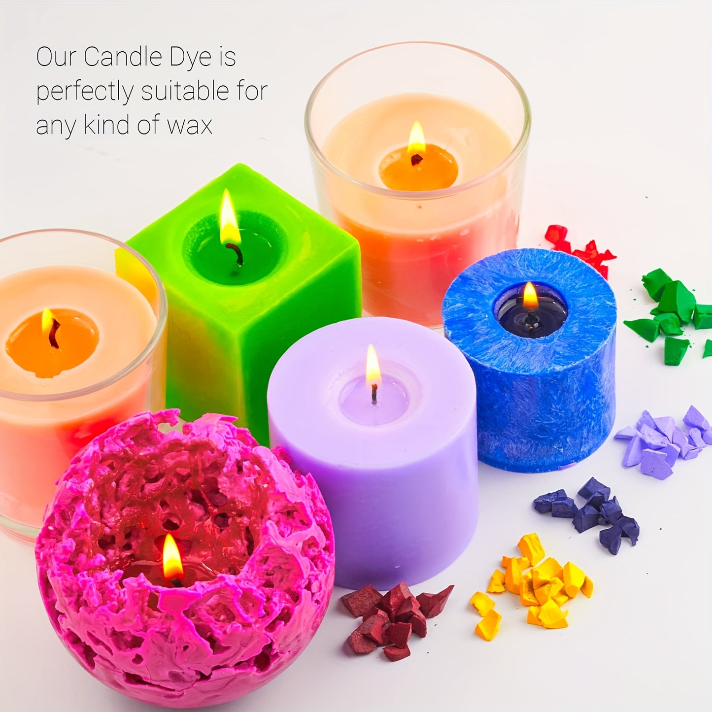 Wax Dye - 16 Colors 5g Each for Candle Dyeing