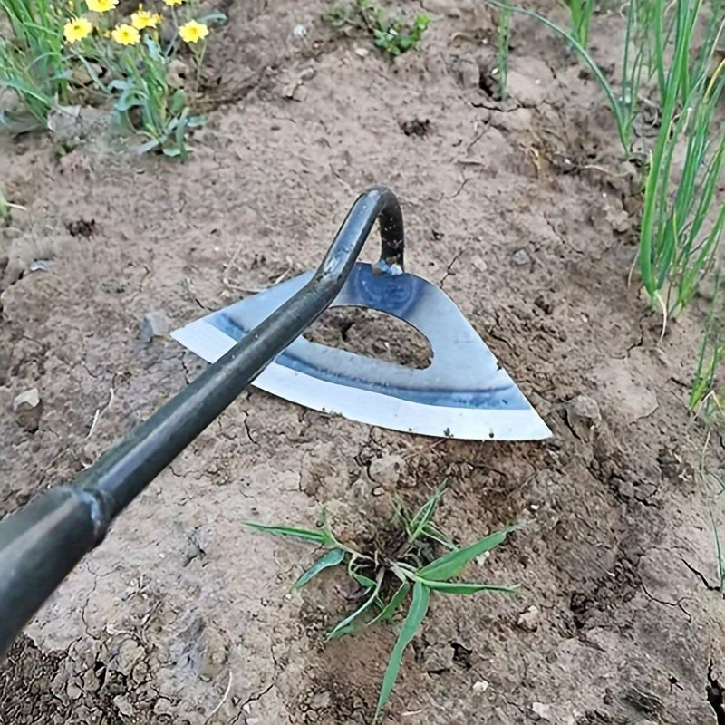 Premium GardenMaster All-Steel Hardened Hollow Hoe - Effortless Weeding, Raking, and Cultivating Tool for Efficient Garden Maintenance, Durable, Rust-Resistant, and Long-Lasting, Perfect for Vegetable Gardens, Garden Houses,