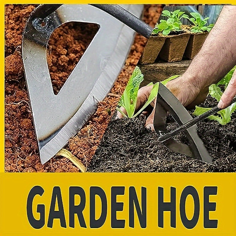 Premium GardenMaster All-Steel Hardened Hollow Hoe - Effortless Weeding, Raking, and Cultivating Tool for Efficient Garden Maintenance, Durable, Rust-Resistant, and Long-Lasting, Perfect for Vegetable Gardens, Garden Houses,