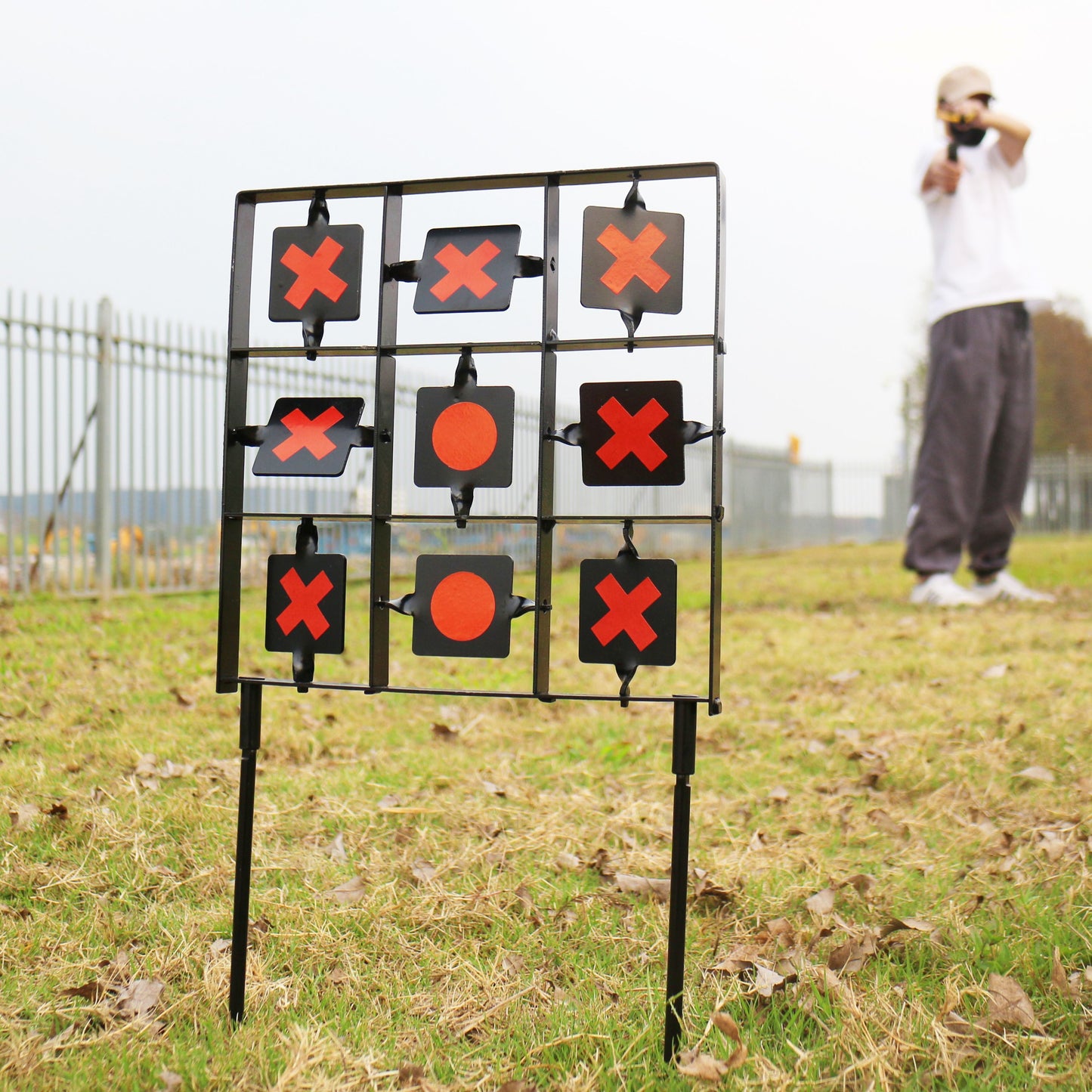 9-Square Grid Target Shooting Trainer - Enhance Marksmanship with Interactive Game, Accessories, and Realistic Training Experience