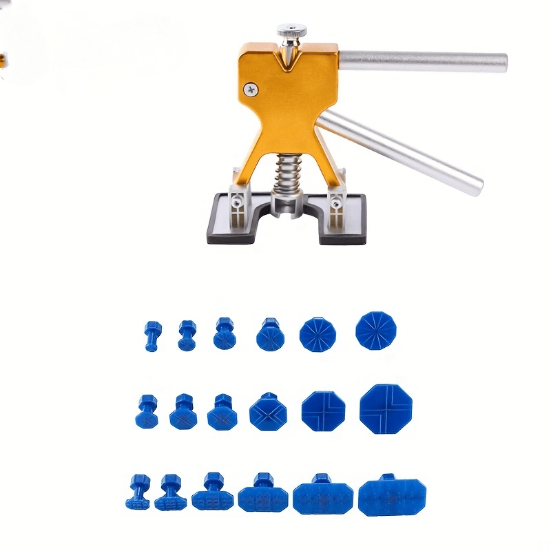 1pc Paintless Body Dent Repair Kit, Fix Car Dents Instantly - Paintless Body Dent Repair Kit with Puller Tabs Mats for Minor Damage