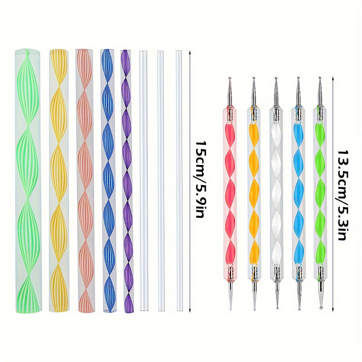 16pcs Mandala Dotting Tool Kit for Rock & Ceramic Art - Includes Acrylic Pens, Stencils & Tray - Durable Plastic Craft Set for Home Decor and Creative Projects