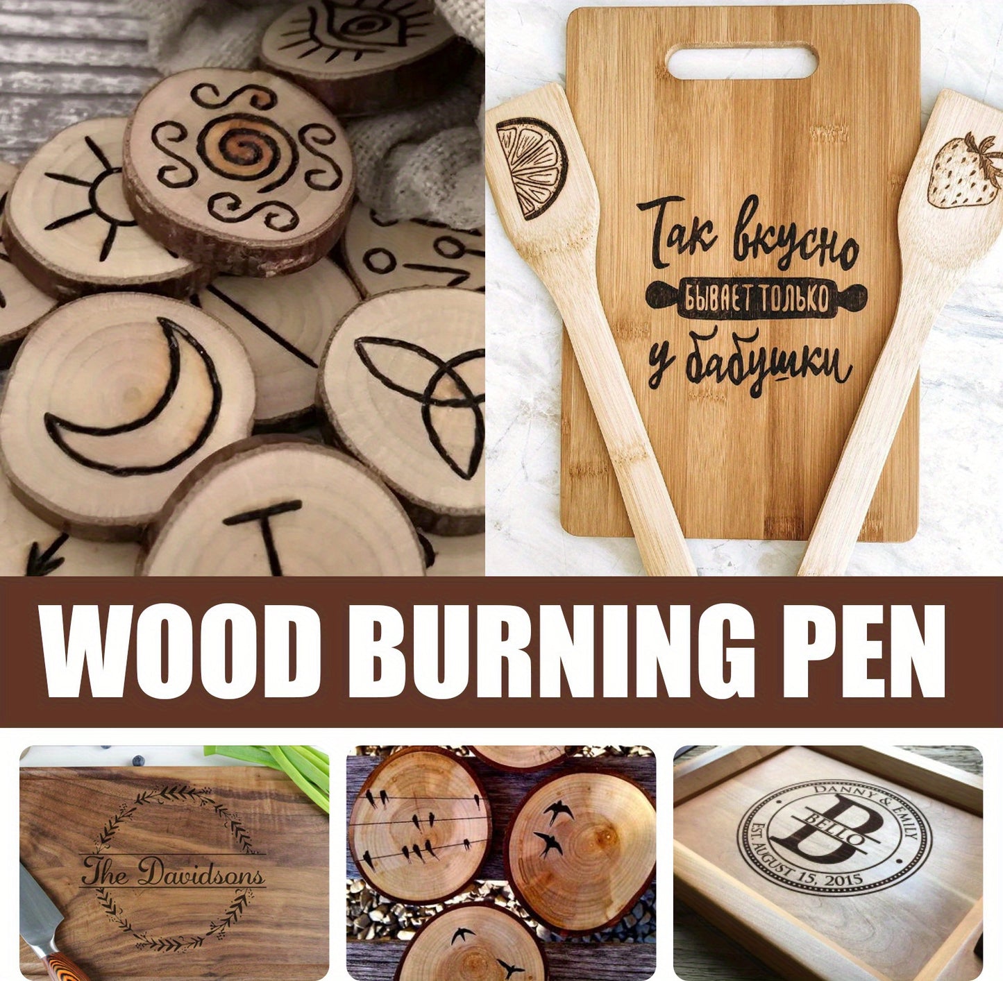 3box-9pcs Total Burning Wood Pen Set, Woodcut DIY Welding Brush, Burning Wood Marking Pen Set, Birthday Gift, New Year gift