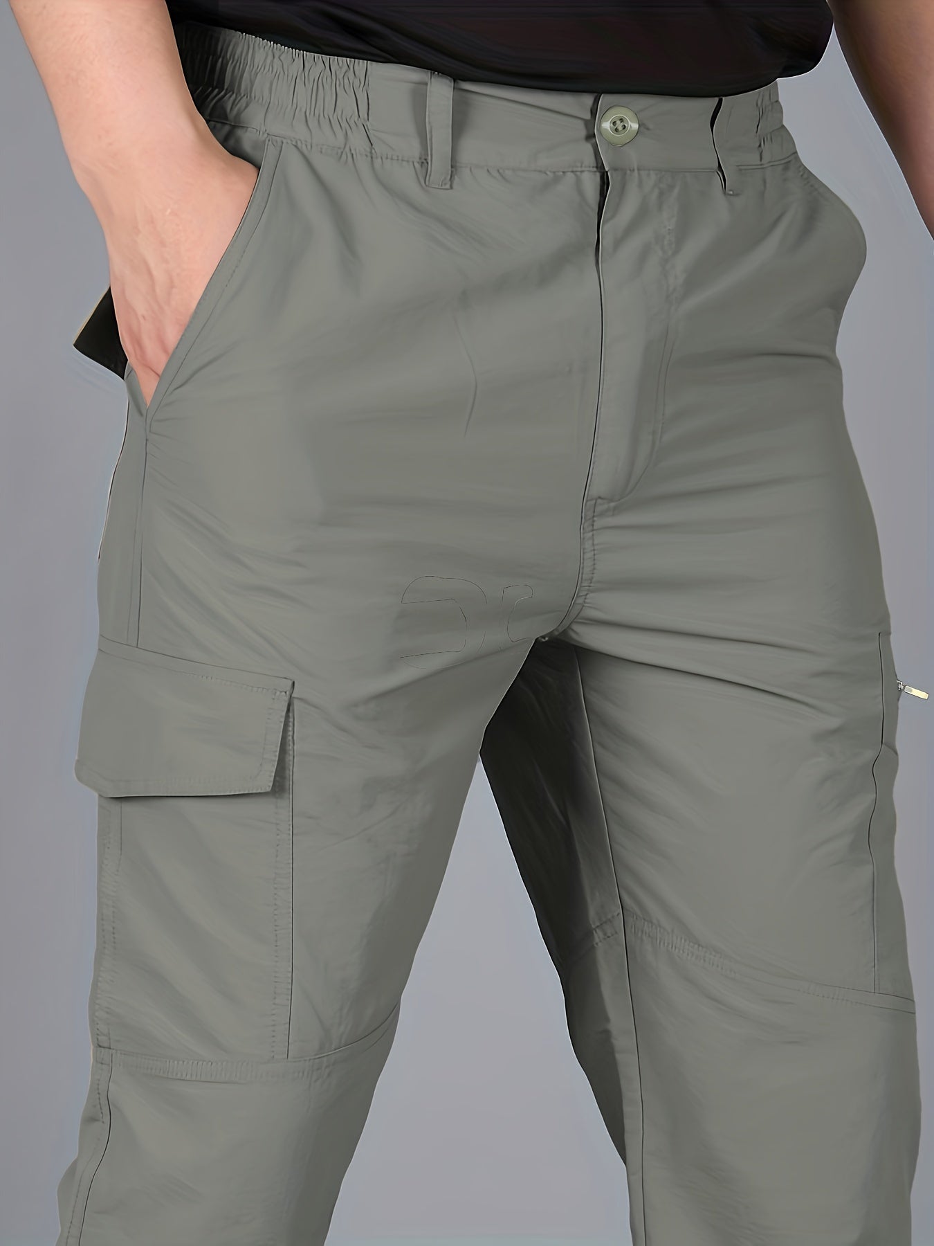 Mens Lightweight Summer Trousers - Ventilated & Breathable with Practical Multi-Pocket Design - Perfect for Outdoor Leisure, Travel, and Everyday Style