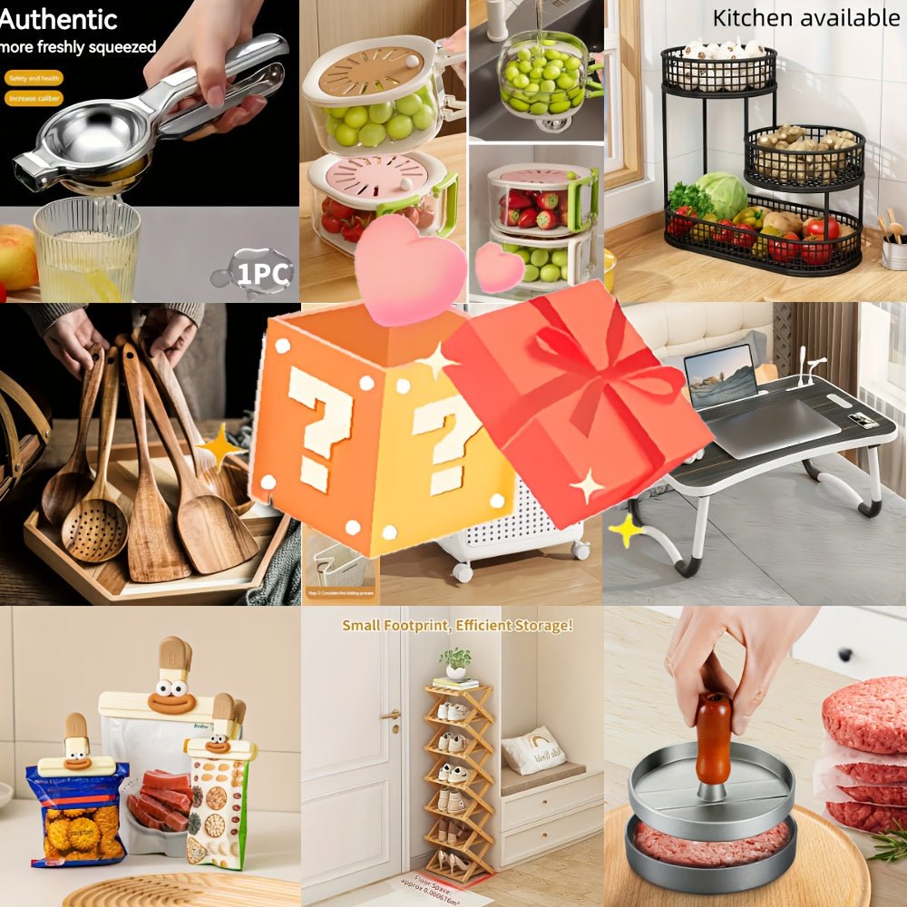 Mystery Box Surprise - Metal Kitchen Gadgets & Magic Accessories with Random Unique Items, No Electricity Needed, Food-Safe Packaging for Thrill-Seeking Shoppers, Novelty Items | Bold Packaging | Entertaining Concept, Cool Ki
