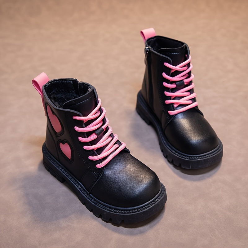 Lovely Bear - Ankle Boots For Girls - Lightweight, Non - Slip, With Zipper Closure, Waterproof, Warm And Comfortable For Indoor And Outdoor Travel In Winter.