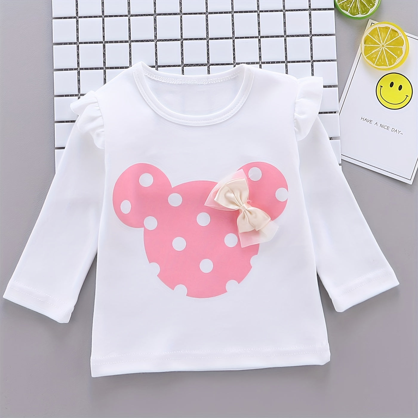 Baby Girl Clothes 2 Pieces Long Sleeved Cute Toddler Infant Outfits Kids Tops and Pants Set