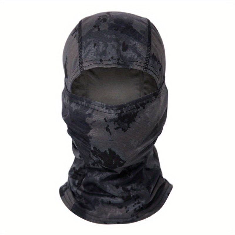 Camouflage Balaclava Cap for Outdoor Sports, Hiking, and Cycling - Sun Protection and Moisture-Wicking Headwear Christmas Gift