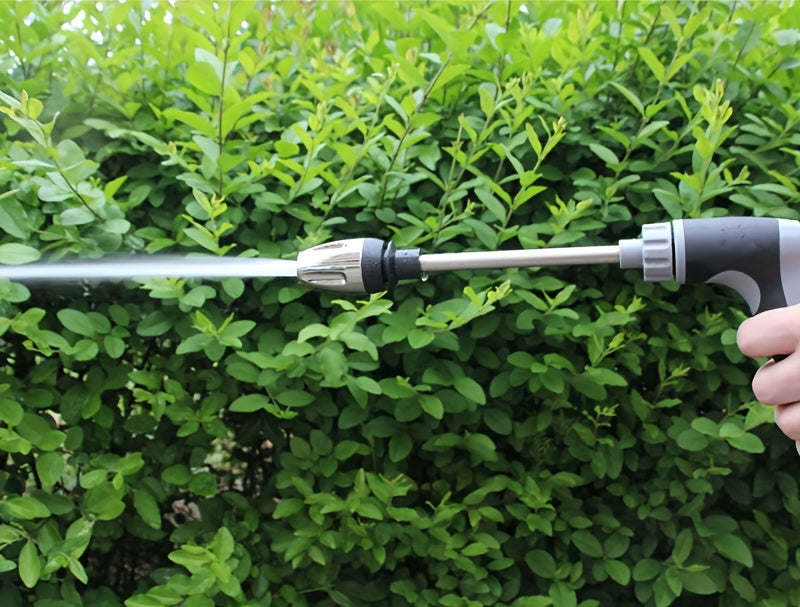 Universal 3/ 4 & 1/ 2 Inch Quick Connect Adapters Car Washing Water Gun - High-Pressure Multi-Purpose Garden Hose Nozzle with Foam Tank - Compact & Adjustable for Cars, Gardens, Pets & Outdoor Cleaning