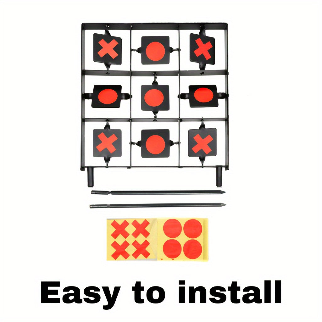 9-Square Grid Target Shooting Trainer - Enhance Marksmanship with Interactive Game, Accessories, and Realistic Training Experience