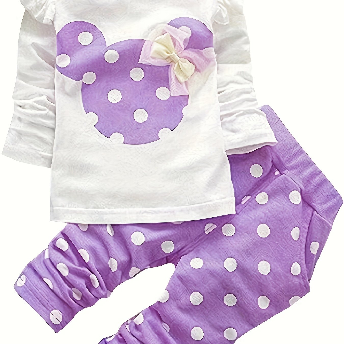 Baby Girl Clothes 2 Pieces Long Sleeved Cute Toddler Infant Outfits Kids Tops and Pants Set