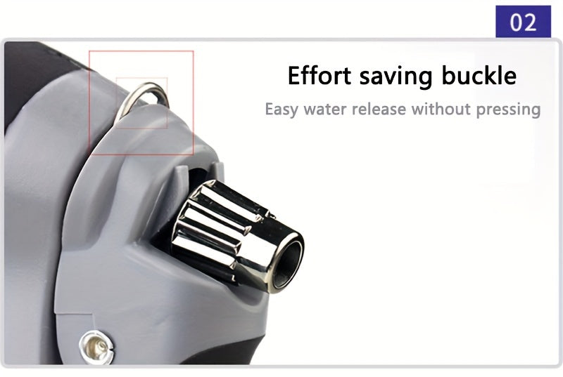 Universal 3/ 4 & 1/ 2 Inch Quick Connect Adapters Car Washing Water Gun - High-Pressure Multi-Purpose Garden Hose Nozzle with Foam Tank - Compact & Adjustable for Cars, Gardens, Pets & Outdoor Cleaning