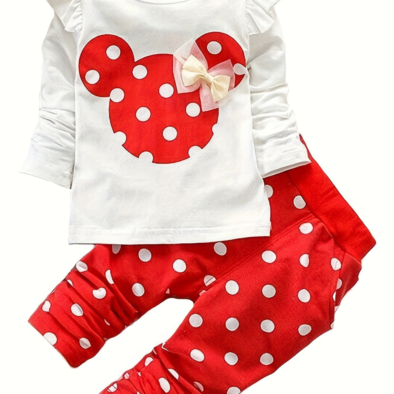 Baby Girl Clothes 2 Pieces Long Sleeved Cute Toddler Infant Outfits Kids Tops and Pants Set