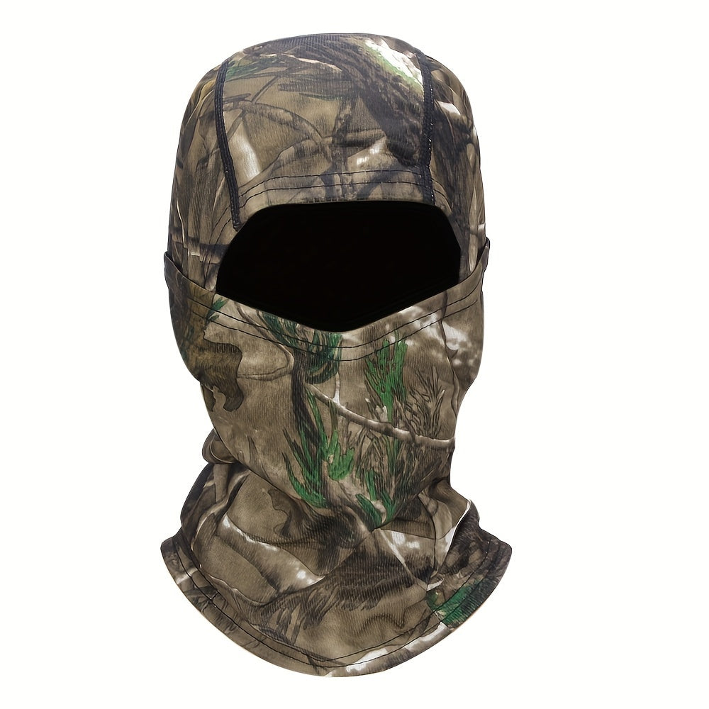 Camouflage Balaclava Cap for Outdoor Sports, Hiking, and Cycling - Sun Protection and Moisture-Wicking Headwear Christmas Gift