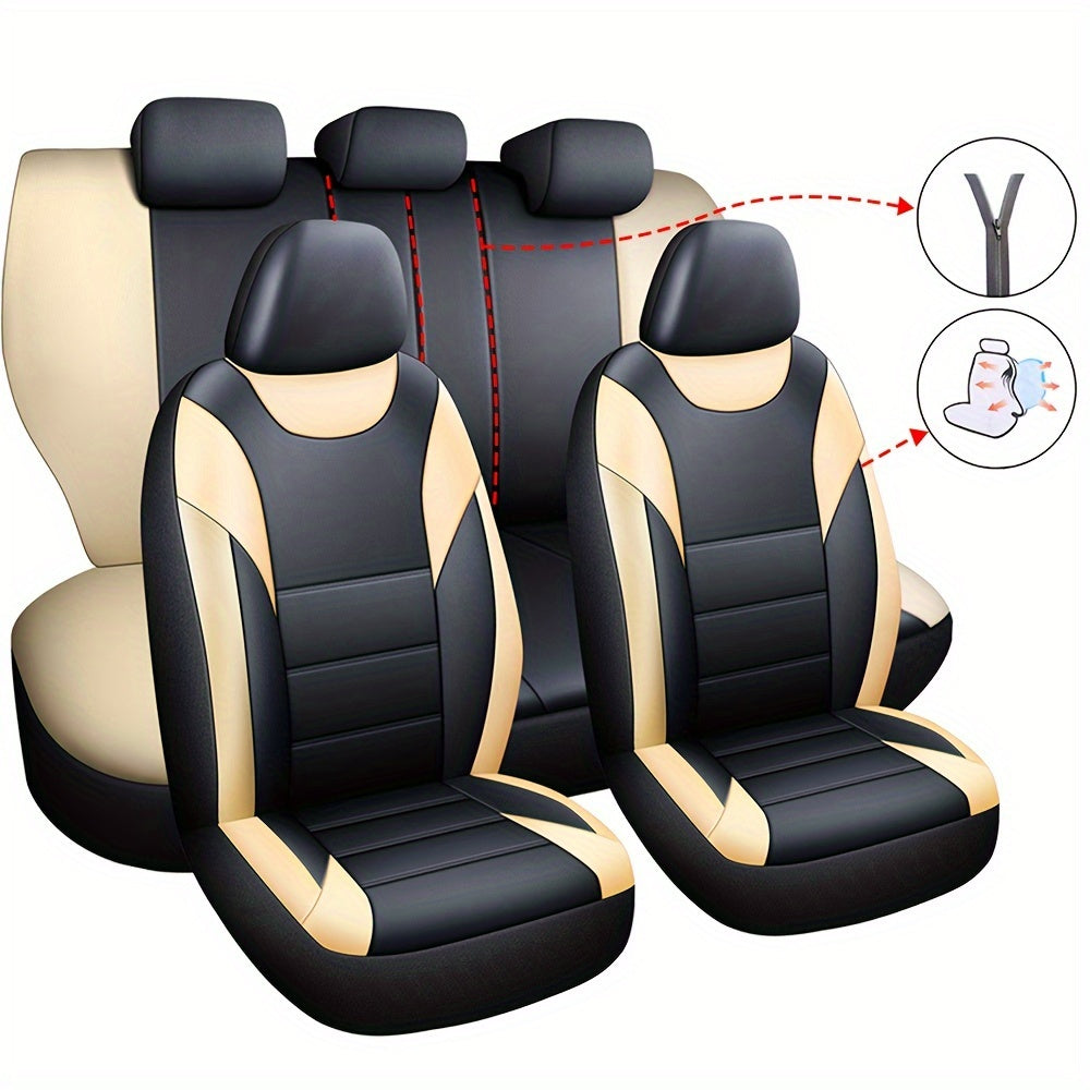 Universal Leather Car Seat Covers Front And Rear Seat Covers Suitable For 90% Of The Car Models