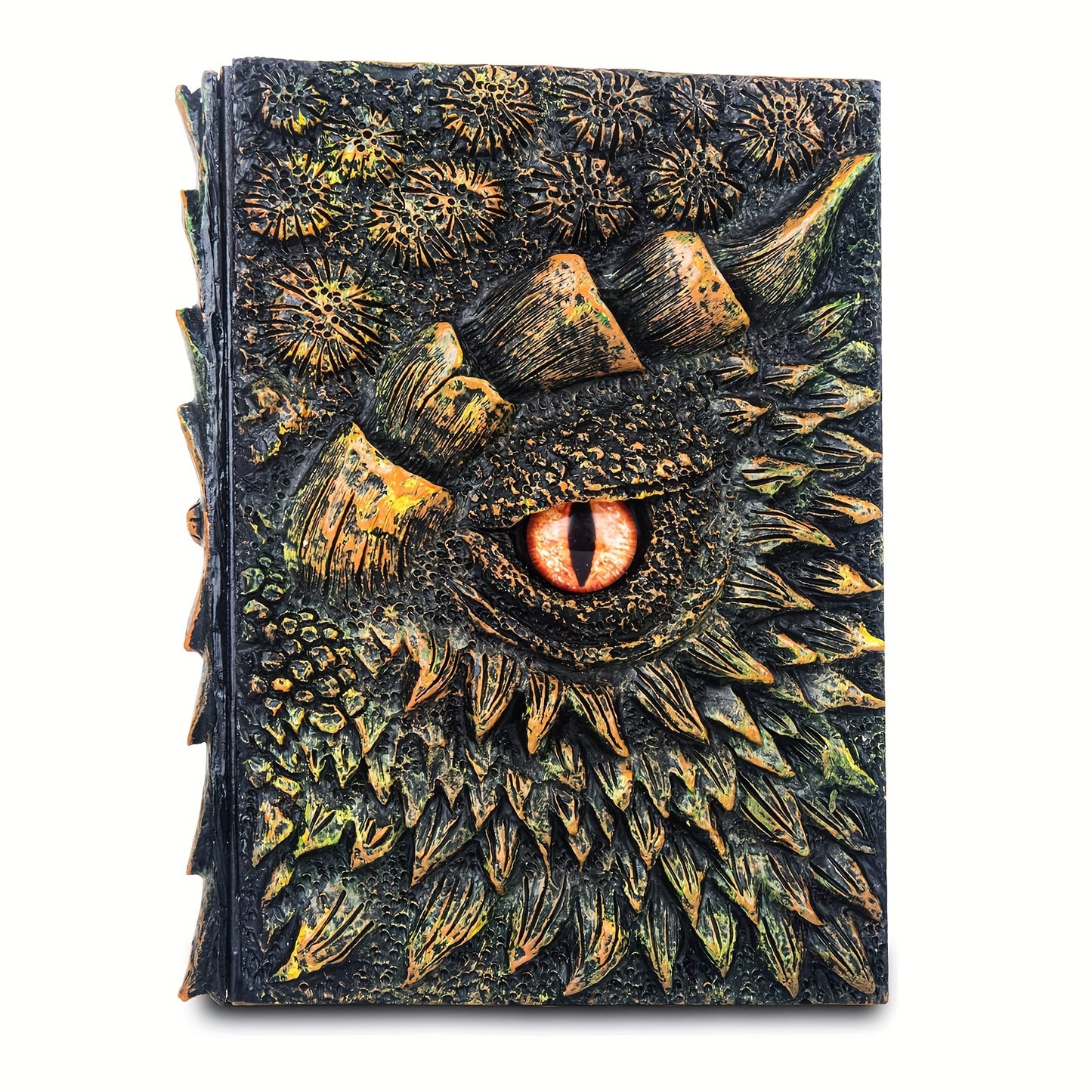 120sheets 240pages 1050g Resin Engraving 3D Dragon Eye Embossed Dragon Journal Writing Notebook for Man/Woman Handmade Travel Journal Dnd notebook for Dragon Lovers