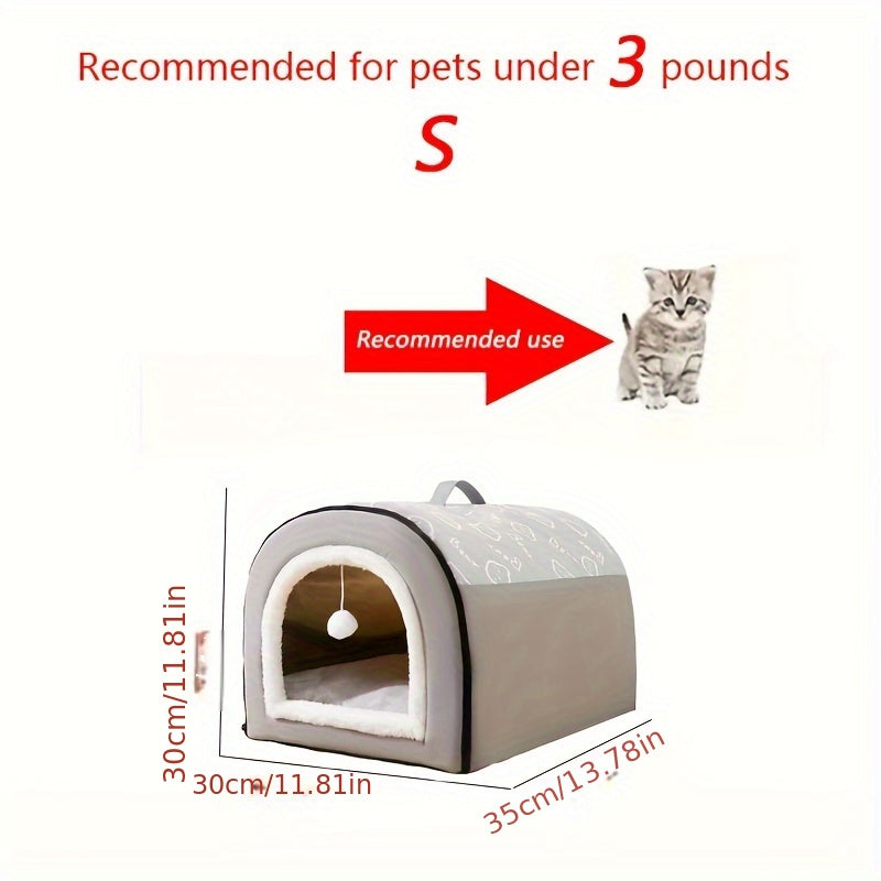 1pc Removable and Washable Four Seasons Universal Dog Kennel, Warm Enclosed Dog Bed