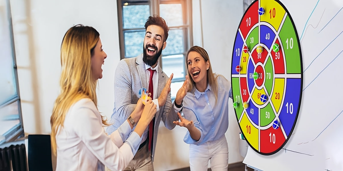 29" Large Dart Board For Kids, Kids Dart Board With Sticky Balls, Boys Toys, Indoor/SportOutdoor Fun Party Play Game Toys, Birthday Gifts For 3 4 5 6 7 8 9 10 11 12 Year OldBoys Girls