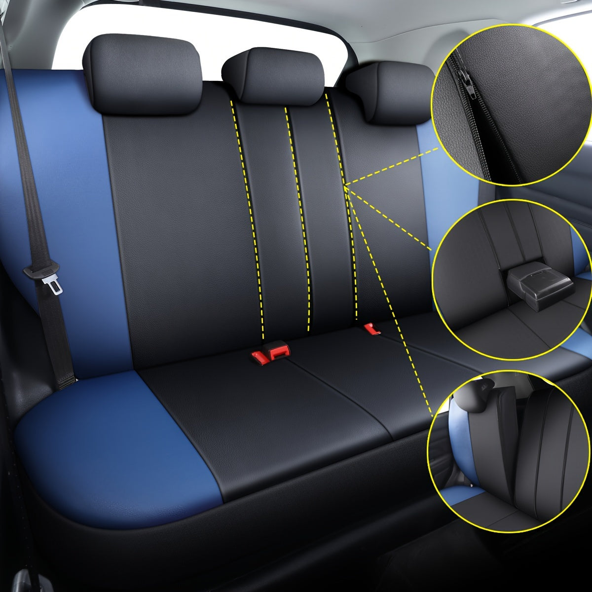 Universal Leather Car Seat Covers Front And Rear Seat Covers Suitable For 90% Of The Car Models