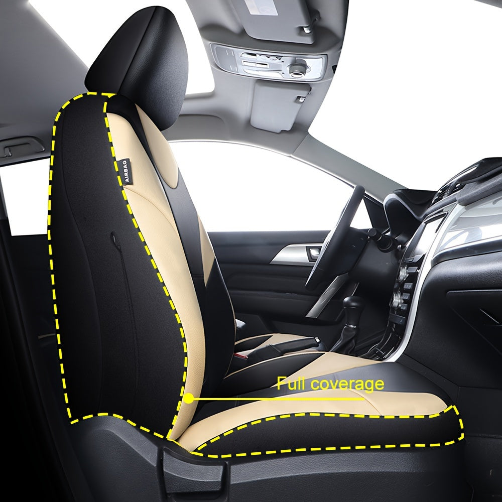 Universal Leather Car Seat Covers Front And Rear Seat Covers Suitable For 90% Of The Car Models