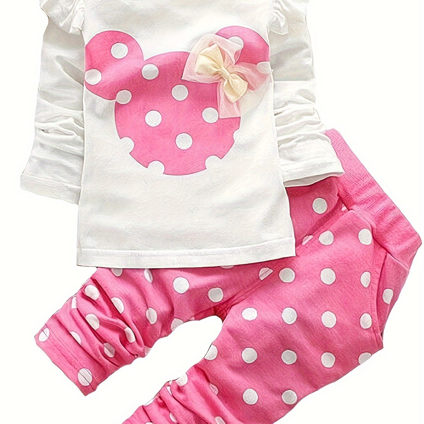 Baby Girl Clothes 2 Pieces Long Sleeved Cute Toddler Infant Outfits Kids Tops and Pants Set