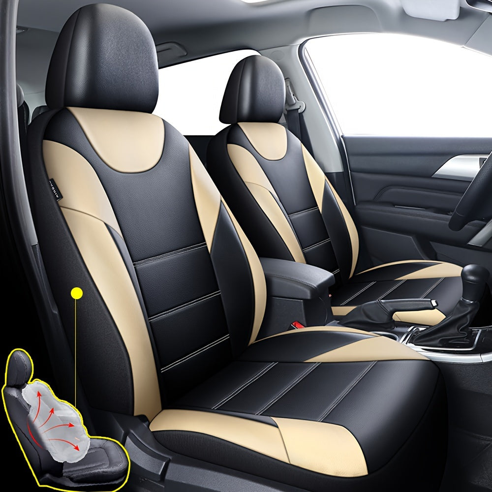 Universal Leather Car Seat Covers Front And Rear Seat Covers Suitable For 90% Of The Car Models