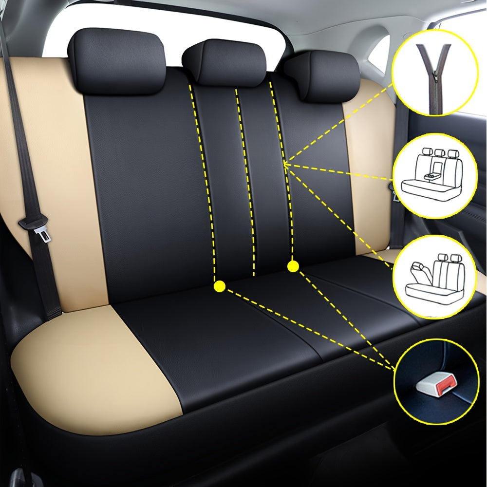 Universal Leather Car Seat Covers Front And Rear Seat Covers Suitable For 90% Of The Car Models