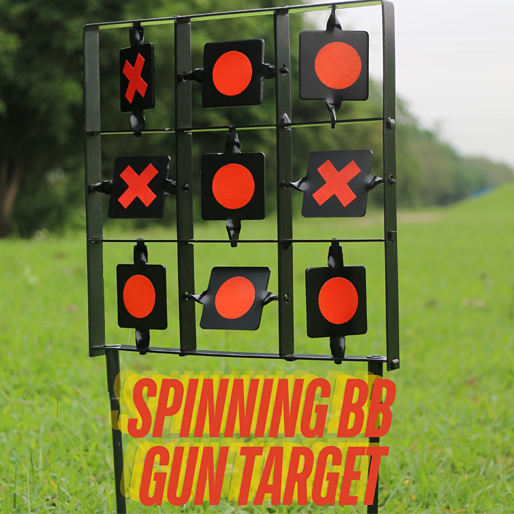 9-Square Grid Target Shooting Trainer - Enhance Marksmanship with Interactive Game, Accessories, and Realistic Training Experience