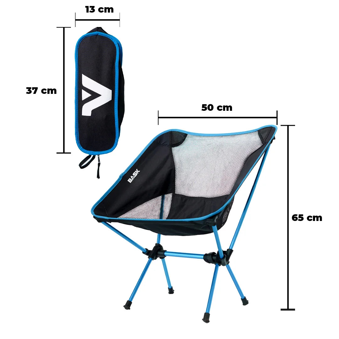 Aluminum Ultralight Portable Folding Articulated Chair Beach Fishing Camping Backyard Bask 150kg