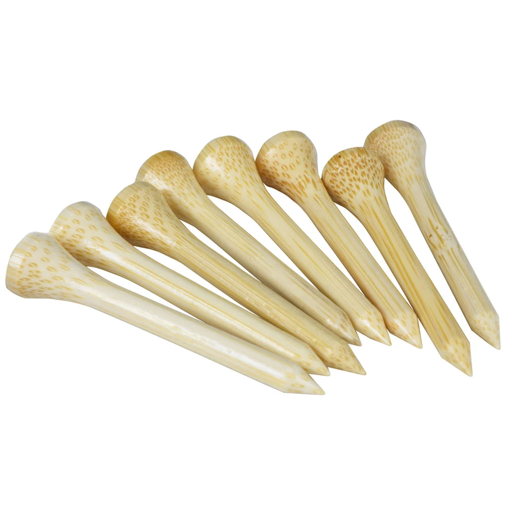 100Pcs/Set Golf Tees Bamboo Tee Golf Balls Holder 4 Sizes Available Stronger than Wood Tees Drop Ship