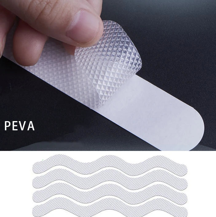 12/24Pcs S Shaped Anti Slip Strips Waterproof Safety Strips Shower Stickers Self-Adhesive Non Slip Tape For Bathtub Stairs Floor