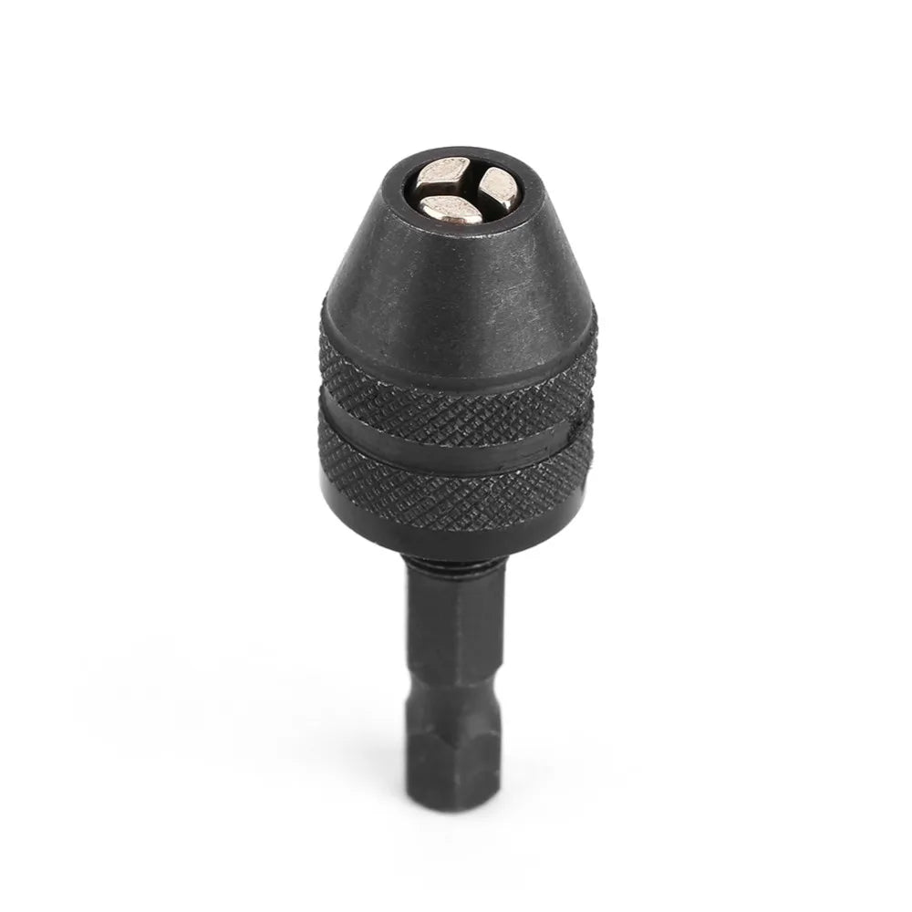 WALFRONT Keyless Drill Chuck Screwdriver Impact Driver Adaptor 1/4 '' Hex Shank Drill Bit Tool Convertor Adapter