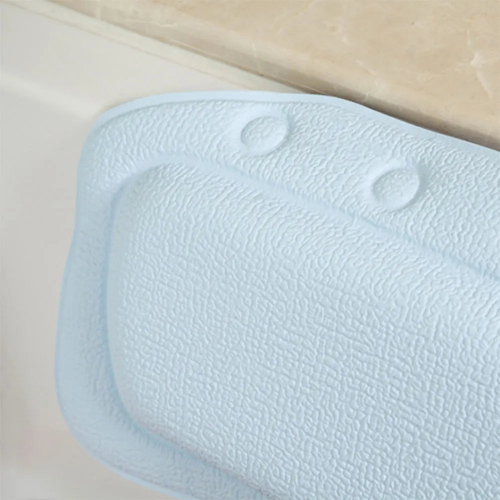 Soft Portable Bathtub Bath pillow Pillow Headrest Waterproof With Suction Cups PVC Bath Pillows Cushion Head Neck Rest Pillows