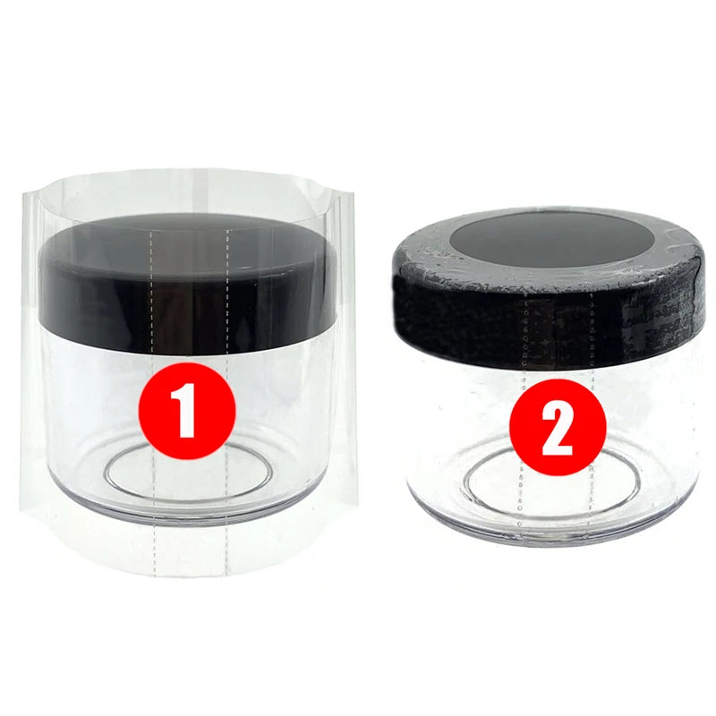 200Pcs Clear PVC Heat Shrink Wrap Film for Cosmetic Jar Lip Blam Container 5g 10g 15g 20g 30g 50g 60g