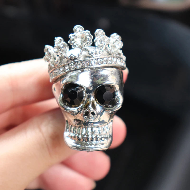 Cool Skull Car Decoration Flavoring In Car Aroma Diffuser Air Vent Perfume Clips Car Fragrances Smell Scent Car Accessories Auto