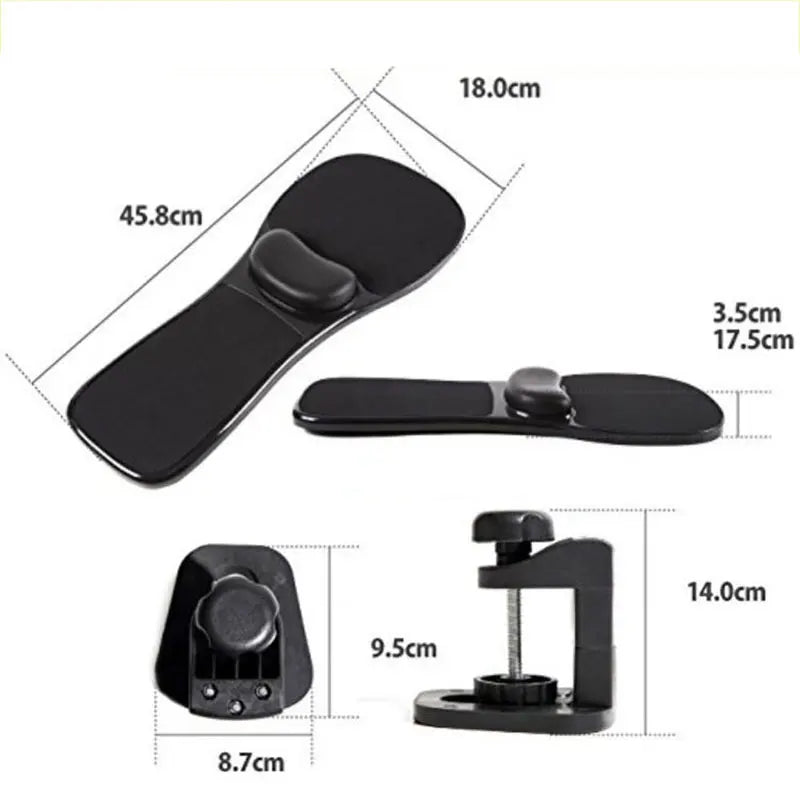 Vinlo Armrest Table,Home Office Desk and Chair Extender,Memory Foam Wrist Rest,Computer Hand Rest Mouse Pad, Chair Arm Mouse Pad