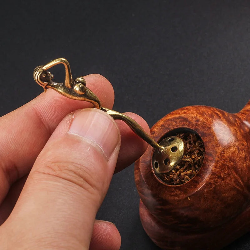 Carving Dragon Pipe Pressing Rod Creative Tobacco Smoking Pipe Presser Grinding Crusher Cigarette Tobacco Pipes Accessories