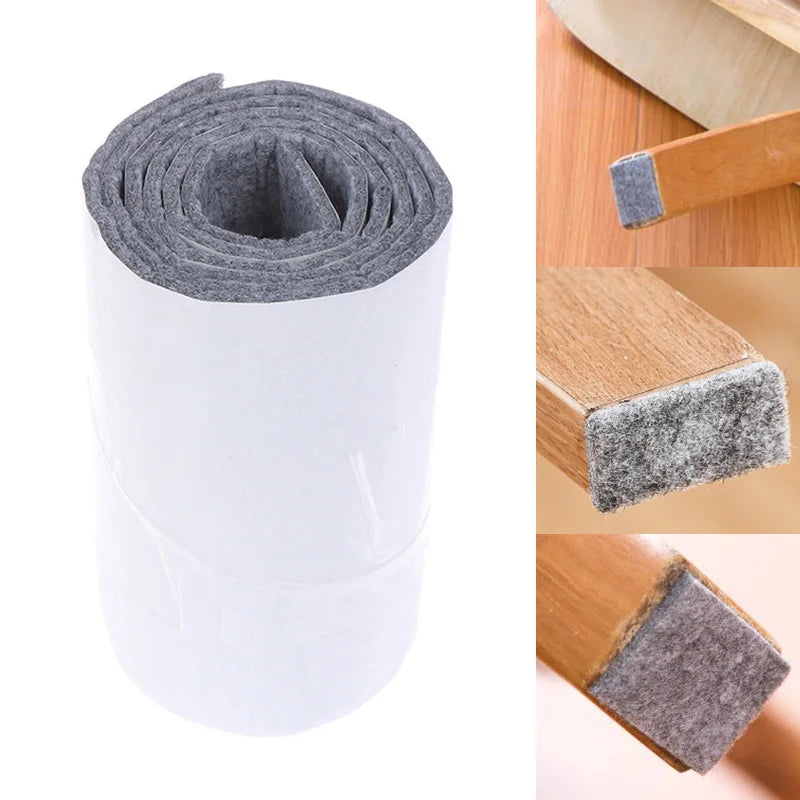 Table Chair Leg Protection Felt Self-adhesive Thickening Felt Foot Pad Cover Shock Absorber Mute Mat Protective Sofa Floor Pad