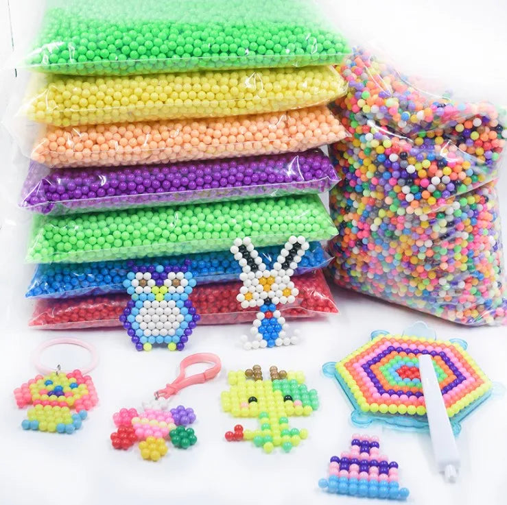 500Pcs/Set 30 Colors 5mm Water Beads Spray Perler Magic beads Educational perlen Puzzles Accessories for Children Toys