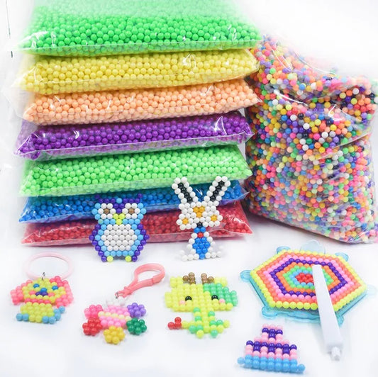 500Pcs/Set 30 Colors 5mm Water Beads Spray Perler Magic beads Educational perlen Puzzles Accessories for Children Toys