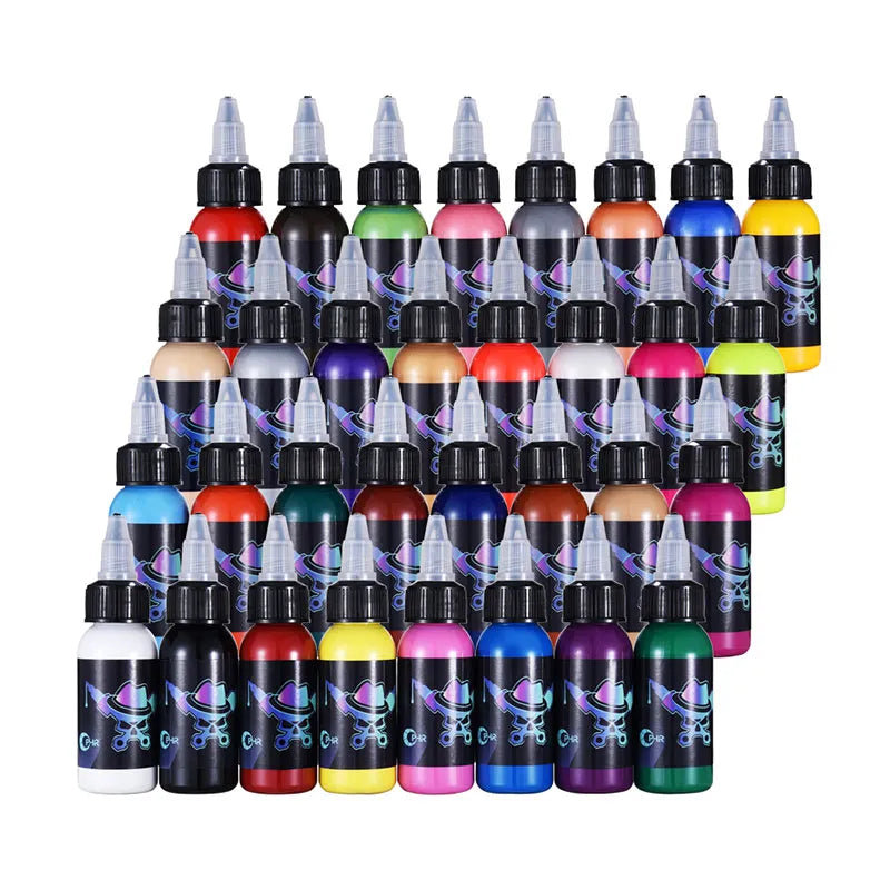 OPHIR Airbrush Acrylic Paint for One Bottle DIY Ink Airbrush Acrylic Pigment for Model Shoes Leather 32 Colors for Choose TA005