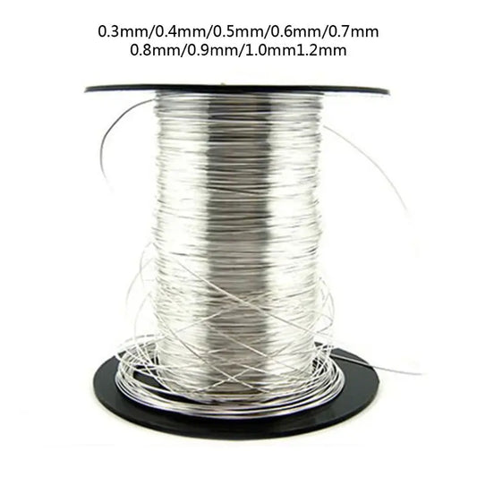 1 M 925 Sterling Silver Wire in Jewelry Making 0.3/0.4/0.5/0.6/0.7/0.8/0.9/1.2mm