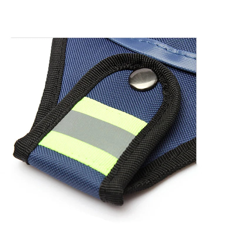 Strong Waterproof Oxford Cloth And Thicken Wear Design Electrician Wide Tool Tools Bag Belt Holder Kit Pockets