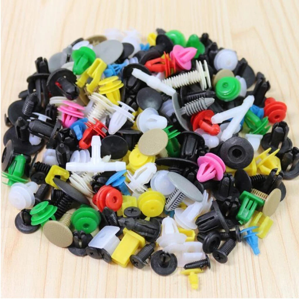 50/100/200Pcs Car Clips Fastener Screws Bumper Interior Decoration Auto Plastic Random Mixing Universal Plastic