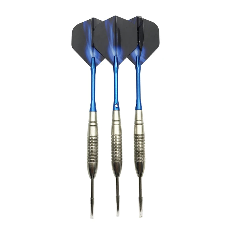 Yernea High-quality 3Pcs Steel Tip Darts 22g Standard Hard Darts Throwing Sports Games Blue Aluminum Shafts Dart Flights