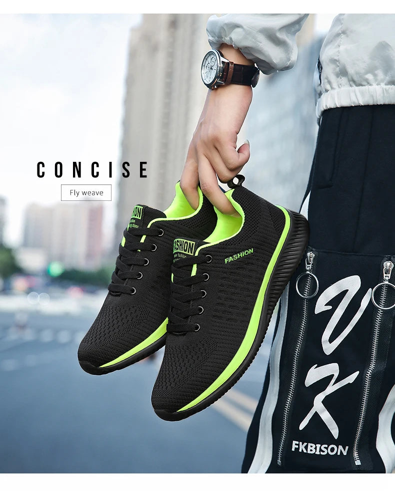 Fashion Men's Casual Shoes Lightweight Comfortable Walking Sneakers Mesh Training Shoes Male Tenis Masculino 2020