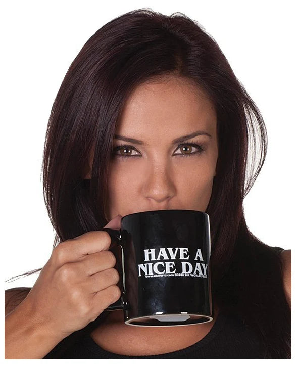 Drop shipping!Ceramic Middle Finger Coffee Cups Personality Office Gifts Have A Nice Day Mug CUP for christmas/birthday gift